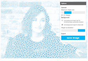 1つの形で画像を表す！！インタラクティブシェイプパッカーが面白い！！
