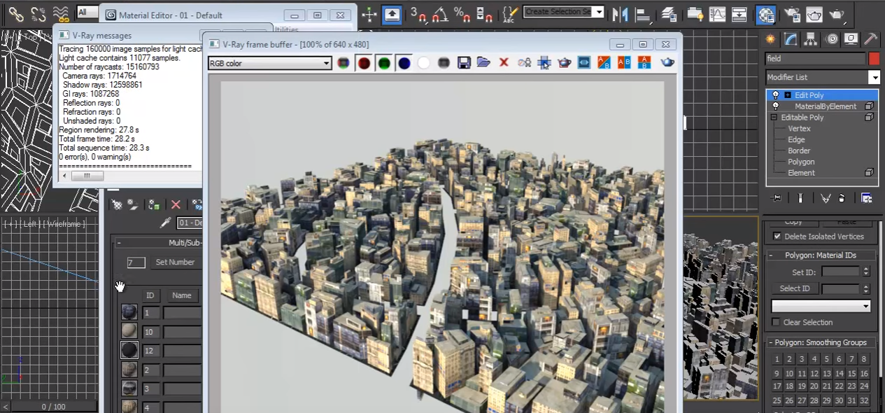 3dsMaxで街を作るチュートリアルがすごい！！